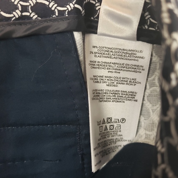 Brooks Brothers | 346 Natural Fit Ring Print Pants - Picture 8 of 8